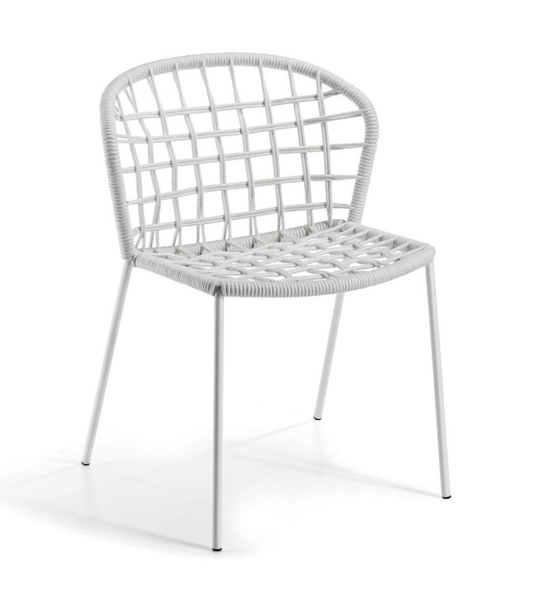Sanela, Metal chair with weave