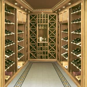 Boiserie wine cellar, Customizable panneling, for luxury tavern