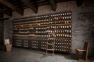 Libreria del vino - Wine bookcase, Wall or floor modular bottle rack
