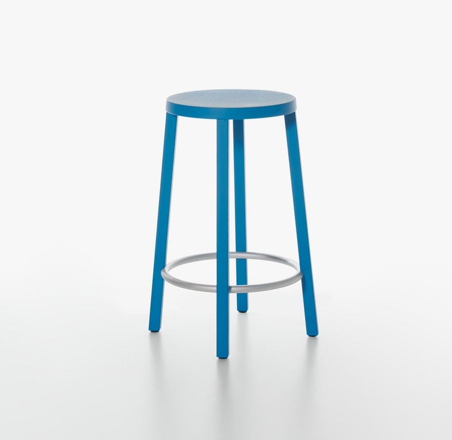 Blocco mod. 8500-60, Essential wooden stool, high design, for Kitchen