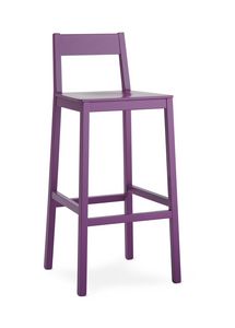 Ingrid SG, Stool made of painted wood, for bars and pubs