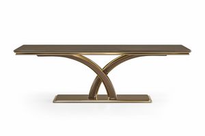 Alexander Glam Art. A06, Polished ash dining table