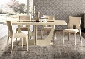 Ambra table, Elegant dining table