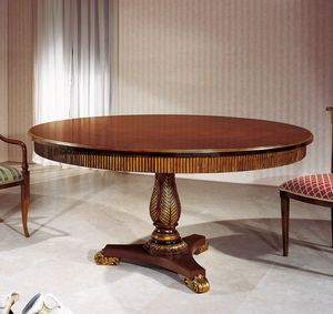 Art. 1202, Classic dining table, with round top