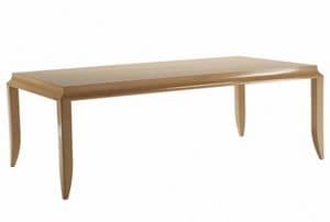 Art. VL118, Wooden dining table with rectangular top