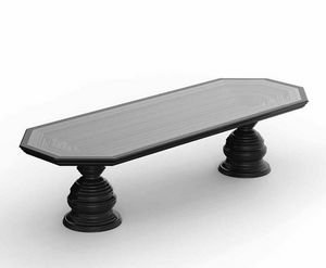 Frames Art. T03, Dining table with double base