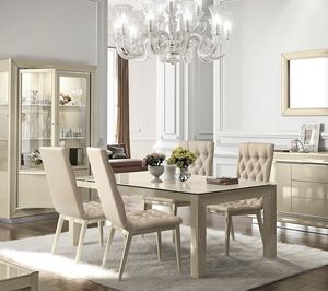 La Star Day table, Dining table in lacquered wood