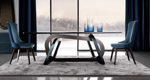Loop Art. 302-RV1S, Table with an elegant base