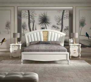 Smeraldo Art. C22024, Lacquered wood bed