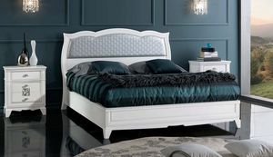 Art. LM08, Double bed with upholstered headboard