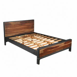 Bed Vanity, Natural solid wood bed