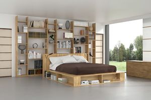 Biblio, Container bed with bookcase compartments