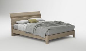 Doga, Wooden bed, with slatted headboard