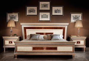 Dolce Vita bed, Wooden bed with majestic frame