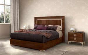 Eva Art. EABNOLT06, Wooden bed with a contemporary style