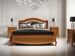 Prestige 2 Art. PR1001 - PR1002, Wooden bed, with briar inserts
