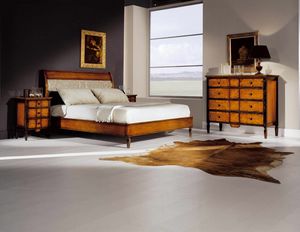 Sinfonia bed, Wooden bed, classic style