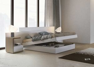 Sophia, Bed with double headboard, customizable