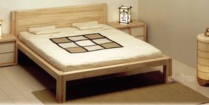 Zen, Nordic style wooden bed