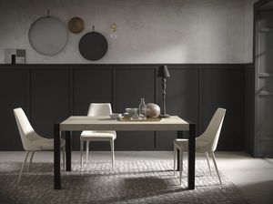 Argon, Extendable dining table with telescopic mechanism
