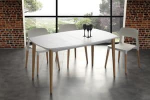 Art. 622 Olaf, Extendable table made of solid wood