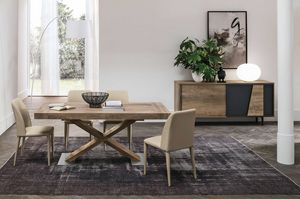 ASTERION 160 TA1C5, Modern extendable dining table