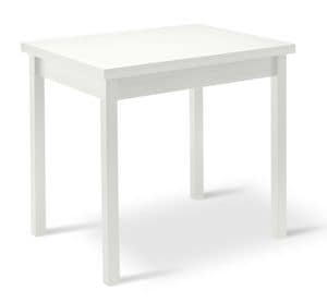 DEVIL, Extendible wooden table with melamine top