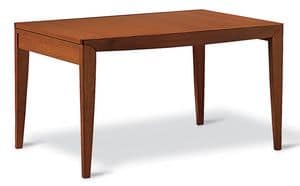 DIANA, Extendable table in beech, for modern kitchens and living rooms