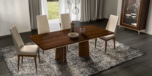 Eva Art. EADNOTA01 - EADNOTA03, Wooden dining tables, with extensions