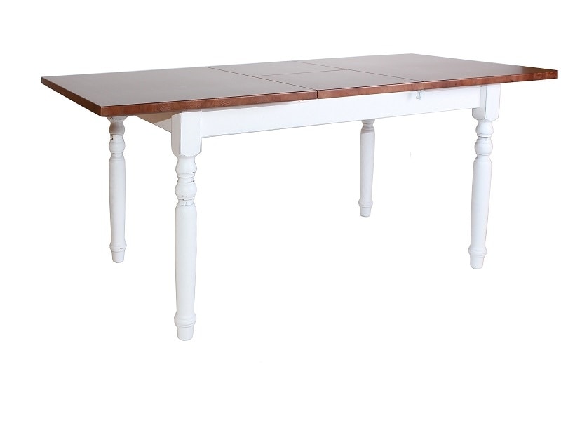 Extendable table, Pine table, with extendable top