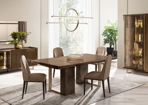 FIAMMA table with 2 extensions, Extendable dining table