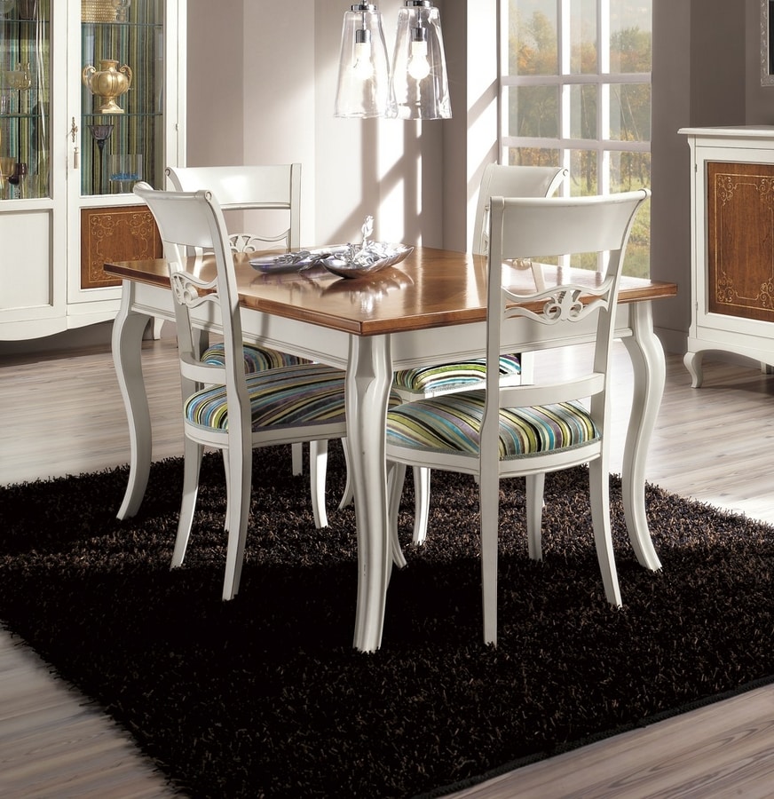 Floreale table, Dining table with 2 extensions