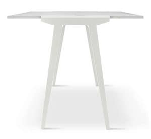 FRED, Console table in beech, extendable, melamine top