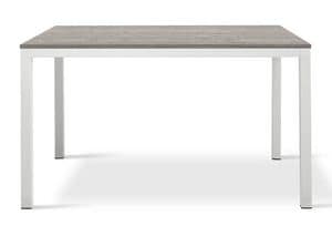 LINEA, Metal extendable table with melamine top