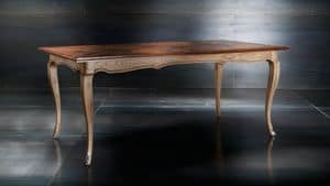 Museum Art. 81.103, Classic space-saving table, in walnut and oak antique