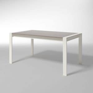Oliver, Rectangular extendable table for modern kitchens