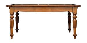 Sandrine BR.0104, Rectangular extendible table, classic style