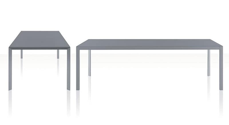 Soffio, Linear table for living rooms, modern style