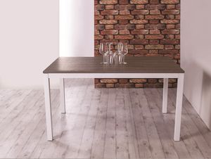Storm, Extendable dining table with wooden top