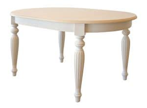 TA24, Oval extendable table, veneered ash top