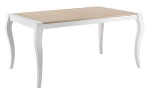 TA28, Extendable rectangular table with veneered top