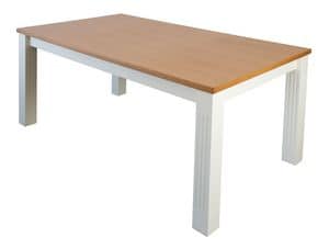 TA30, Extendable rectangular table, oak veneered top