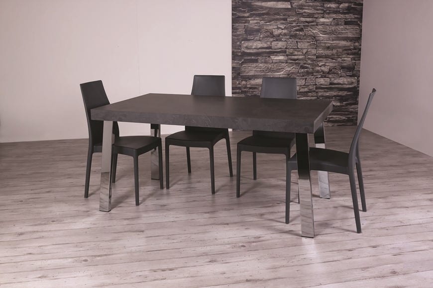 Extendable Dining Table With Solid Wood Top Idfdesign