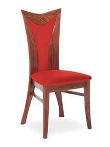 Button I, Chair with high backrest covered with fabric