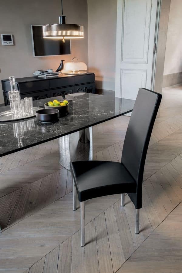 CHARONNE, Modern dining chair with high back, for restaurant