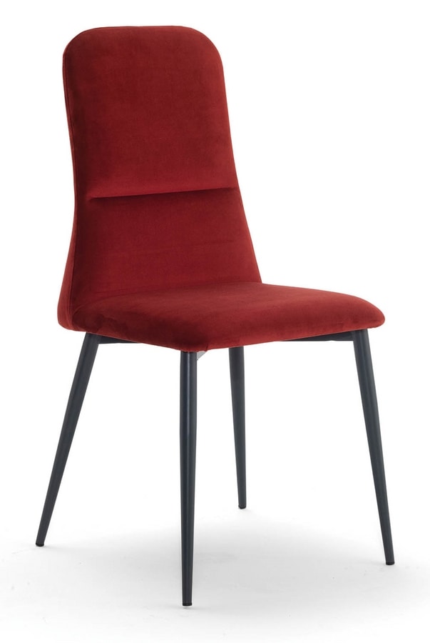 Corinne, Upholstered chair with high back