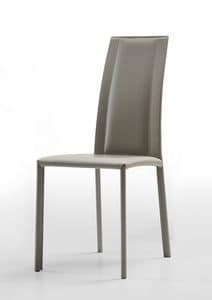 Silvy SAR CU, Leather chair with high backrest