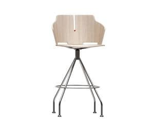 PRIMA PR12, Resistant stool in steel and wood