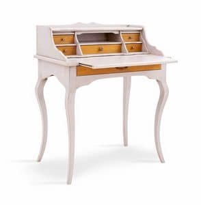 MERCURIO Art. 4267, Classic wooden desk, with flap doop, for office
