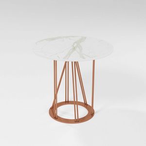 Cebreiro, Coffee table with iron base and round top
